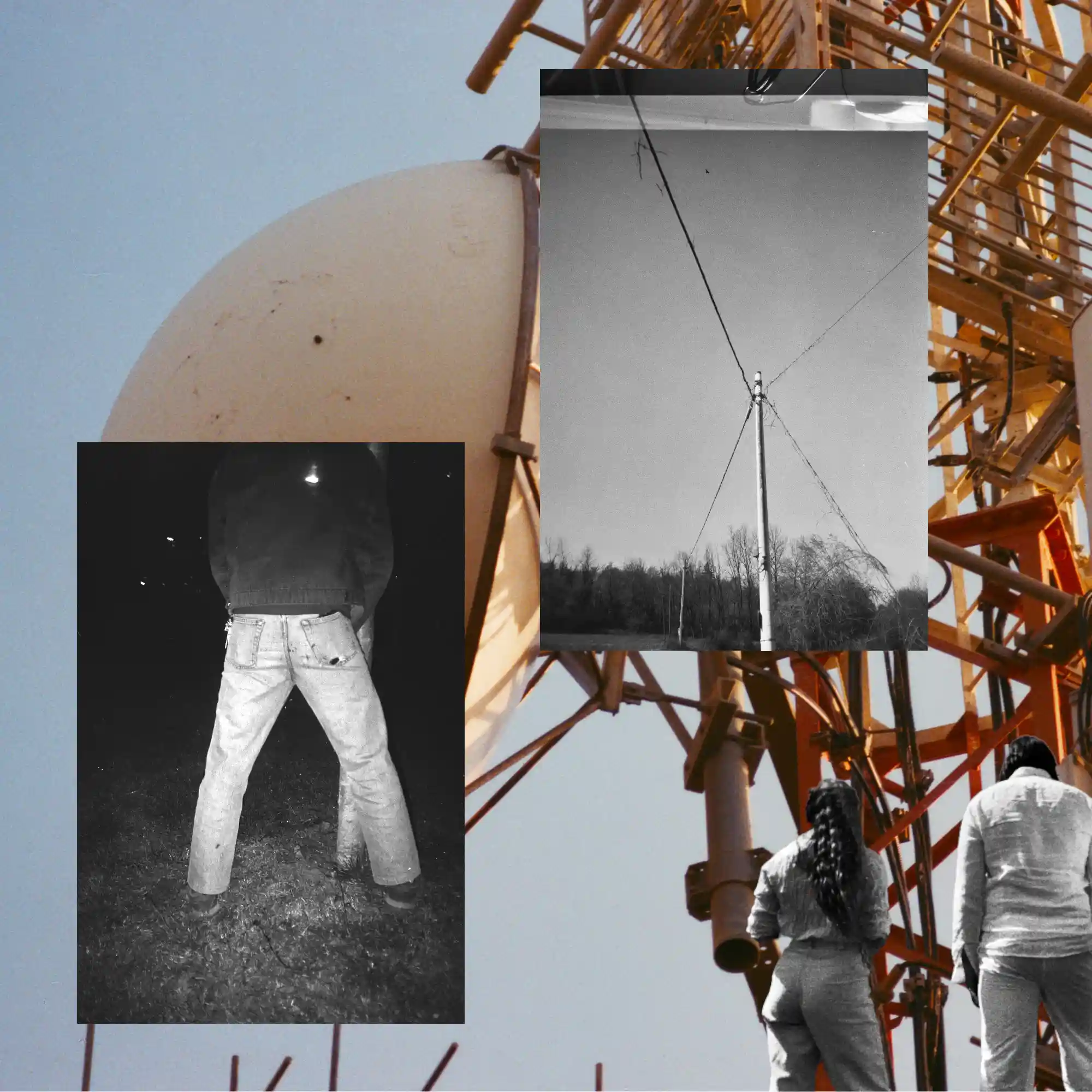 Artistic collage of images overlapping
